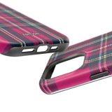 Hot Pink and Navy Plaid Case