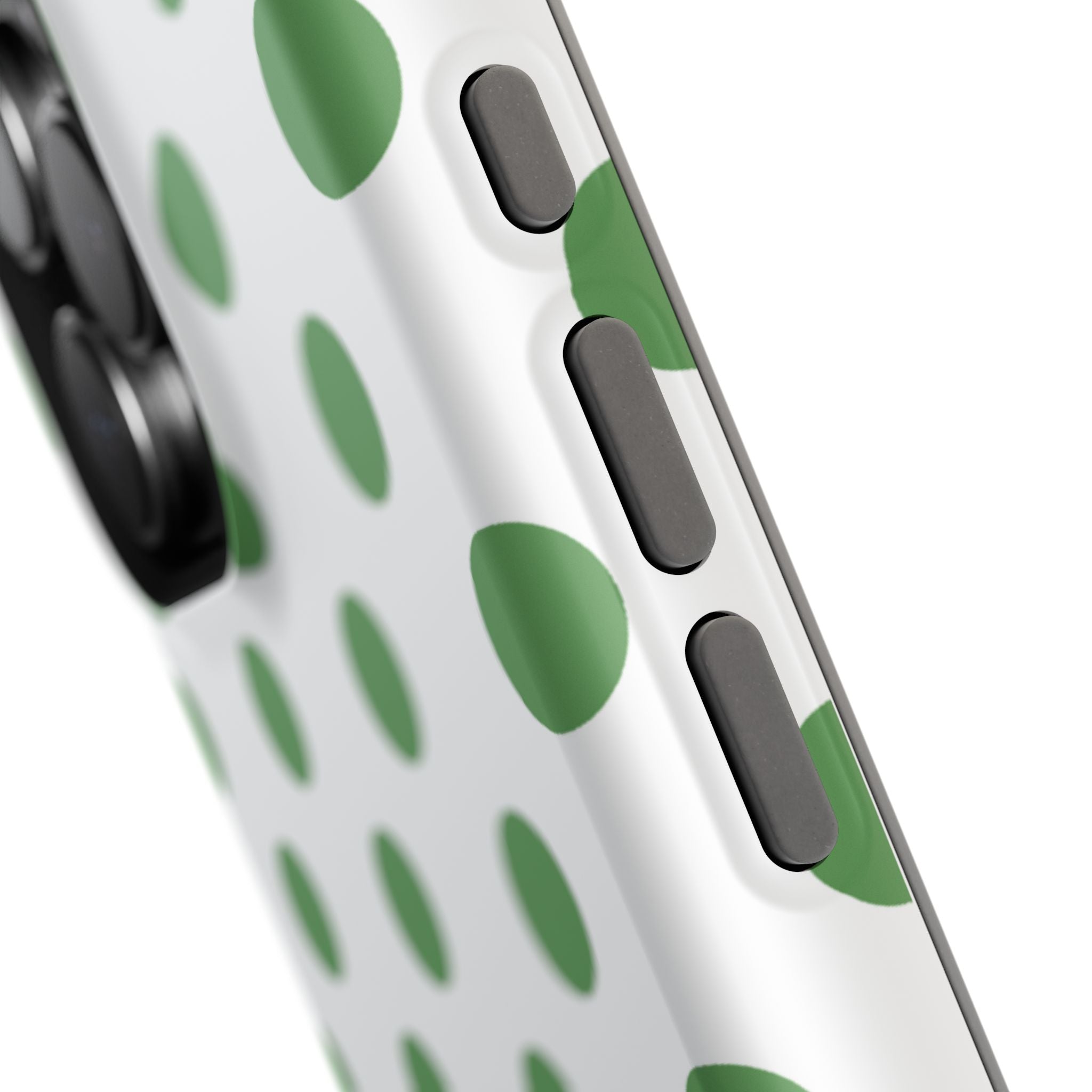 Green and White Polka Dot Case