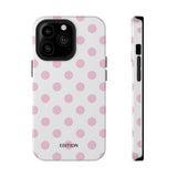 Pink and White Polka Dot Case