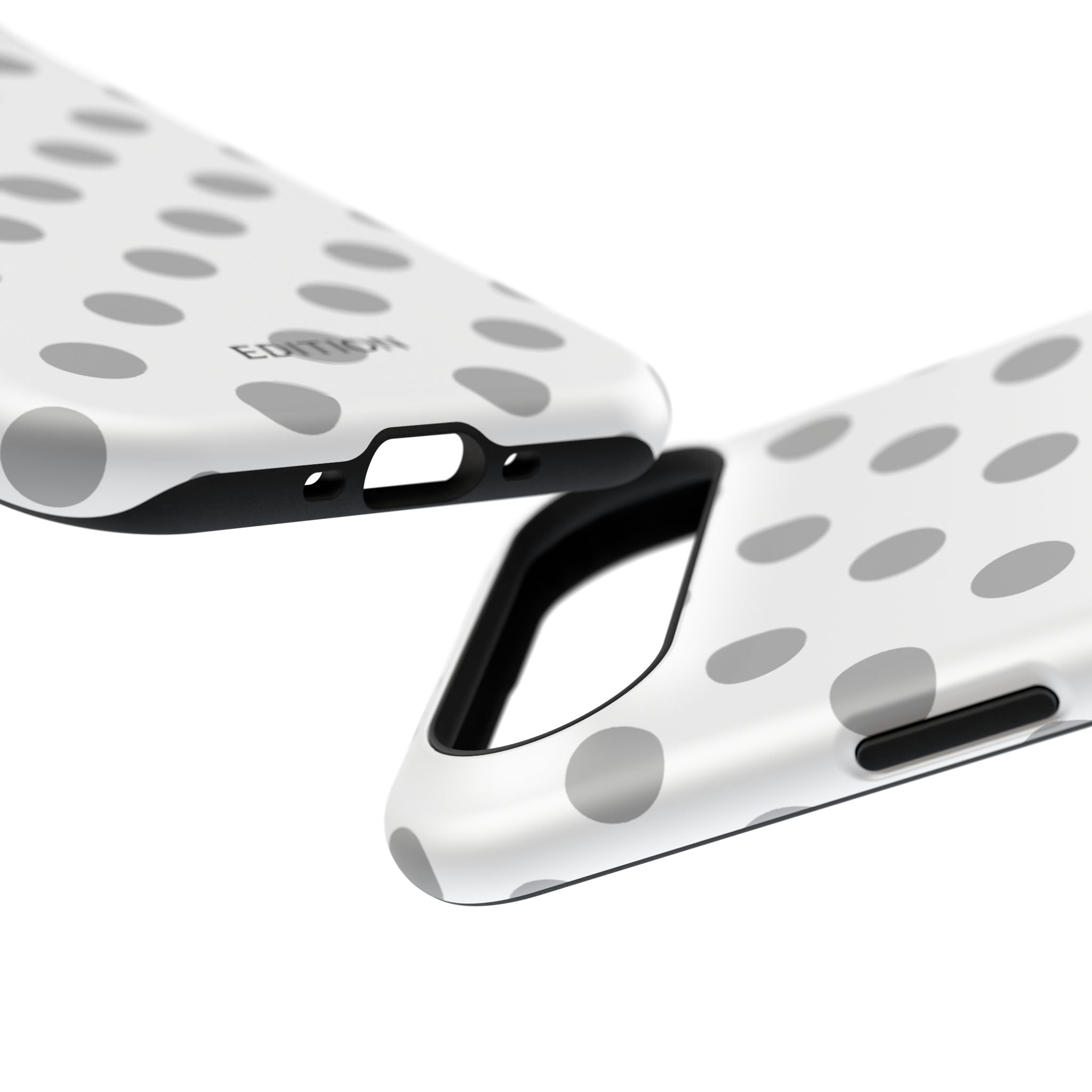 Grey and White Polka Dot Case