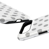 Grey and White Polka Dot Case