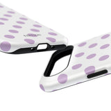 Purple and White Polka Dot Case