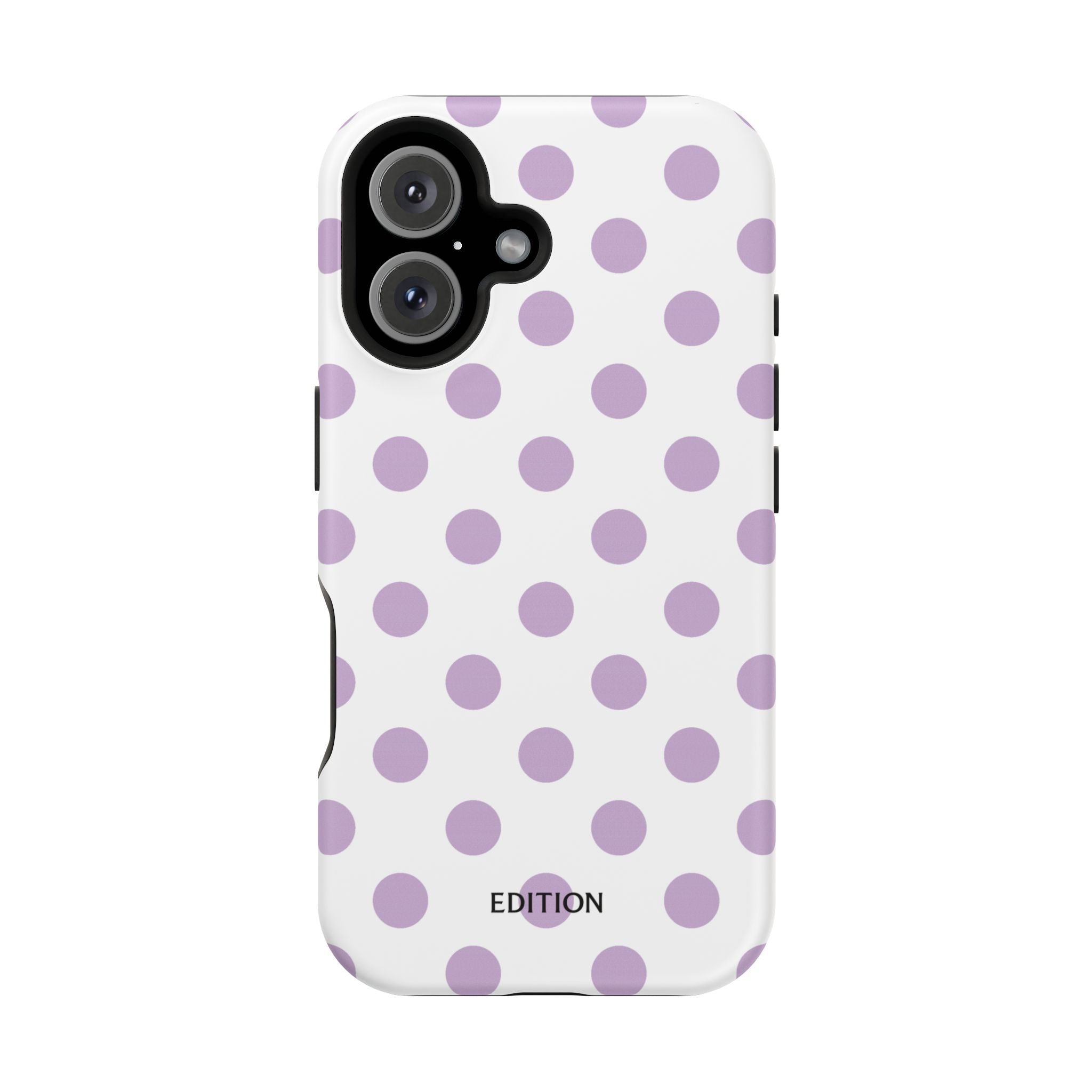 Purple and White Polka Dot Case