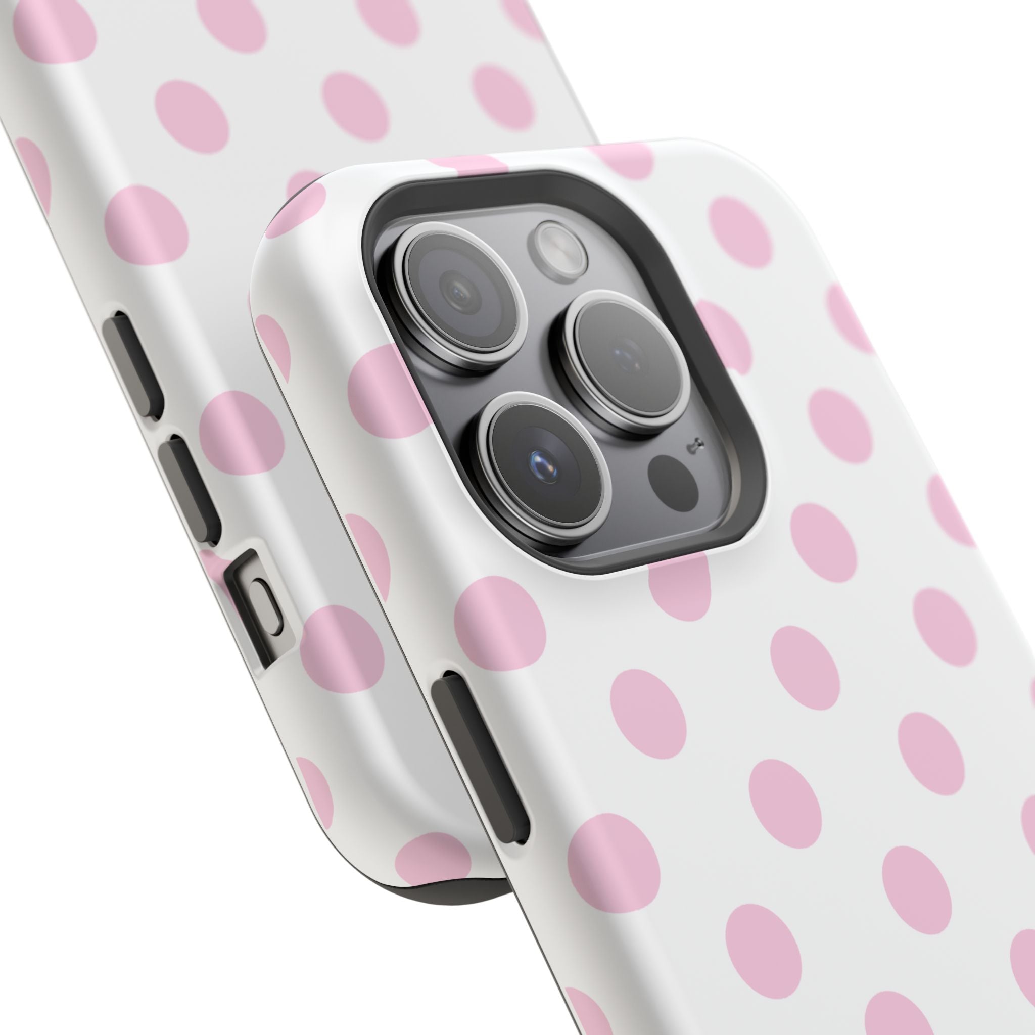 Pink and White Polka Dot Case