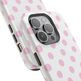 Pink and White Polka Dot Case