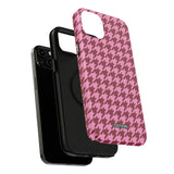Raspberry Sorbet Houndstooth Case