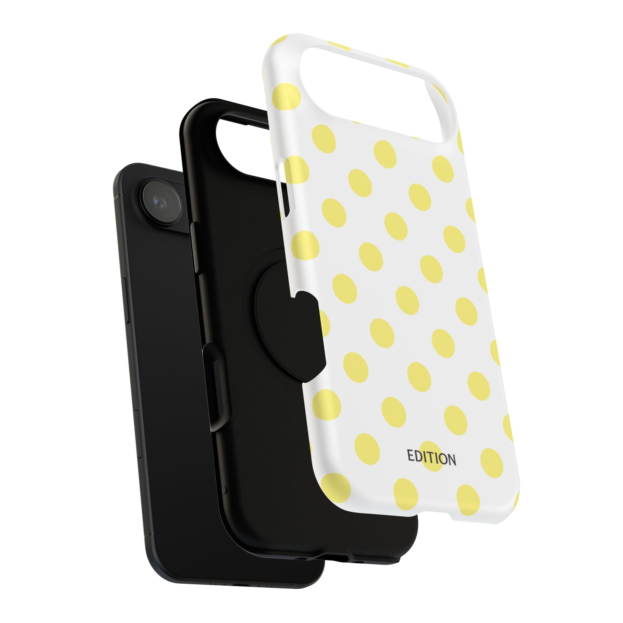 Yellow and White Polka Dot Case