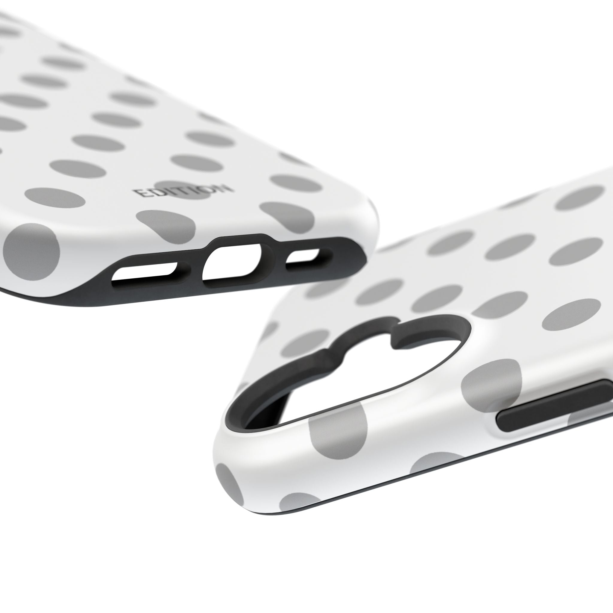 Grey and White Polka Dot Case