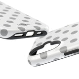 Grey and White Polka Dot Case