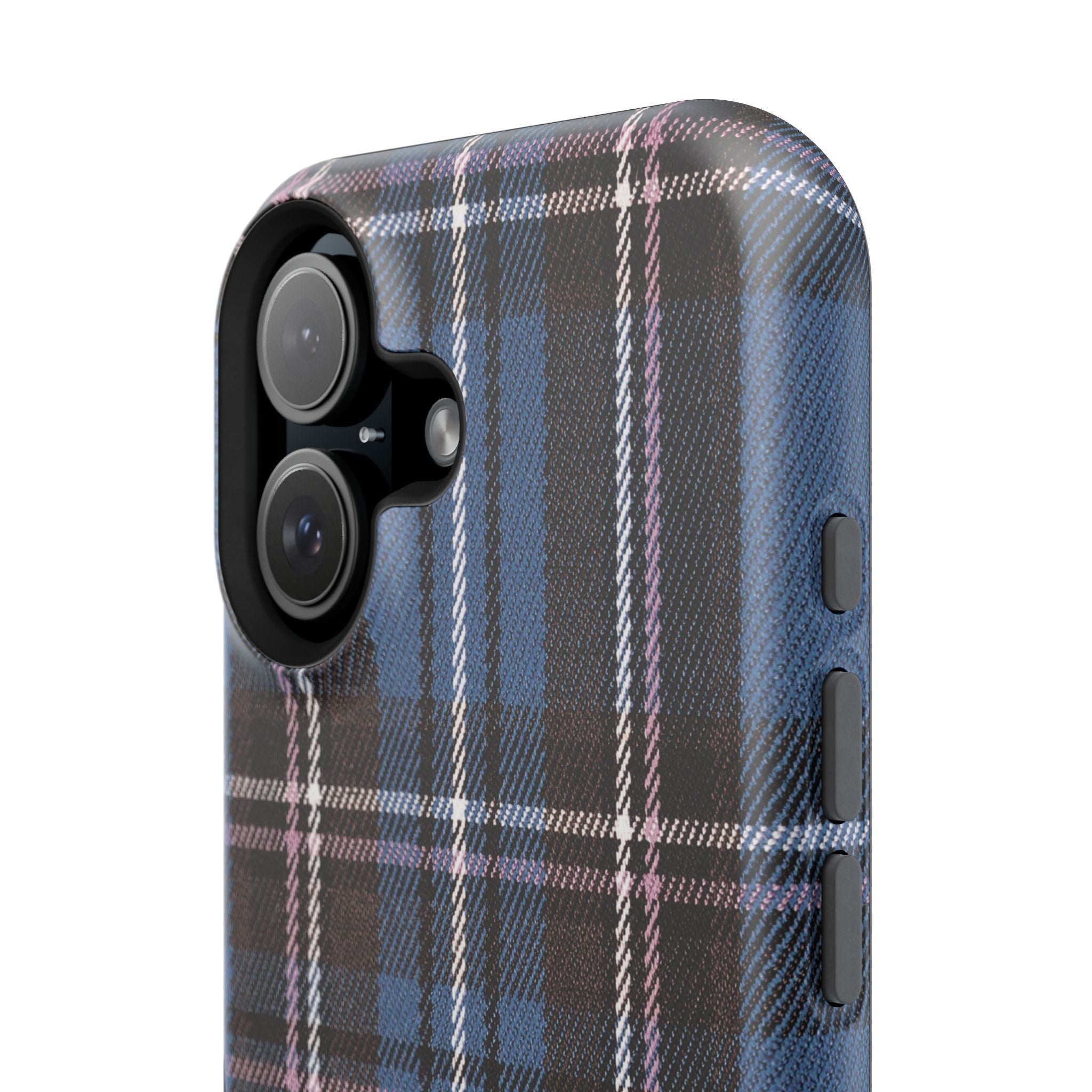 Blue and Pink Plaid Case