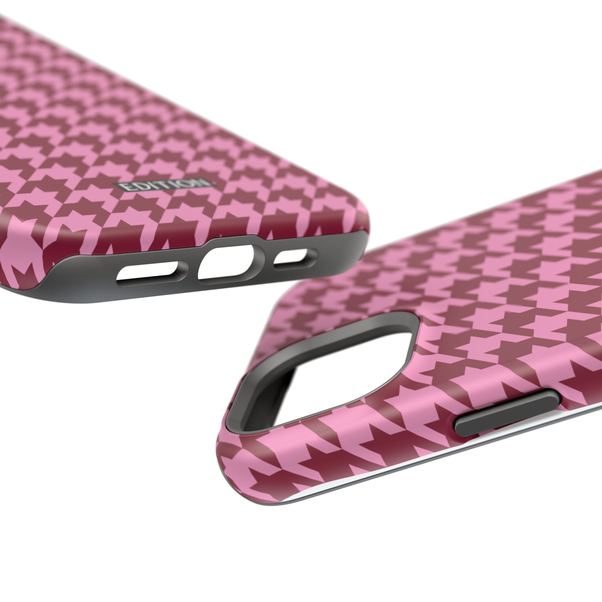 Raspberry Sorbet Houndstooth Case