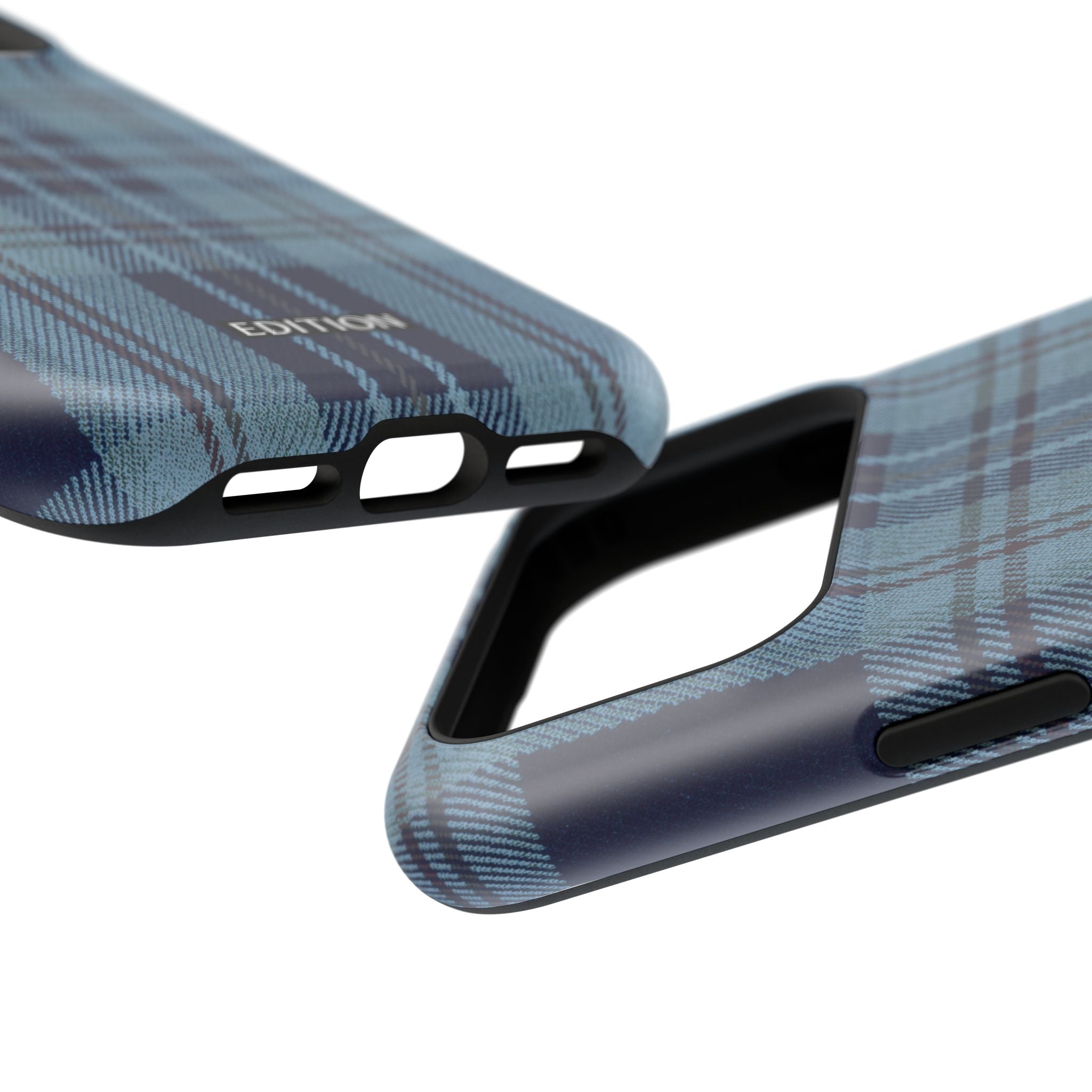 Navy Plaid Case