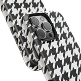 Black and White Houndstooth Case