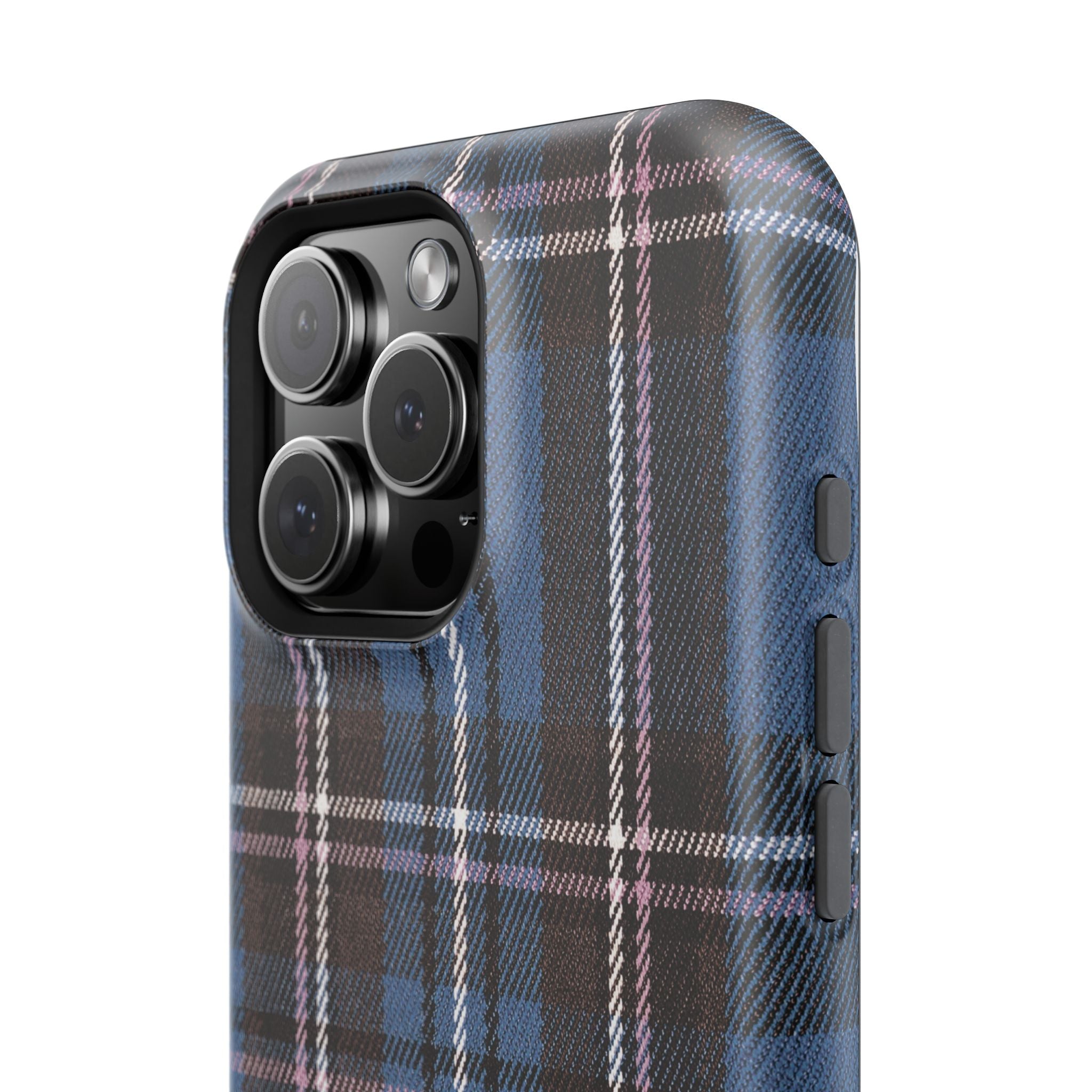 Blue and Pink Plaid Case