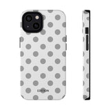 Grey and White Polka Dot Case