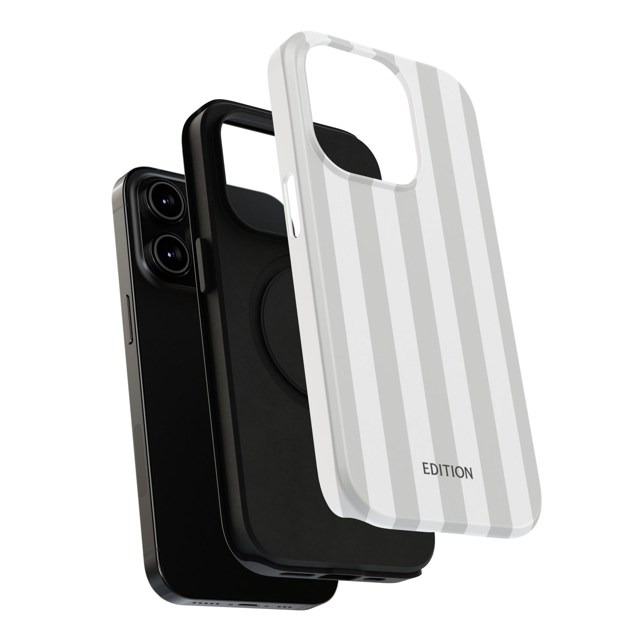 Grey Beach Stripe Case