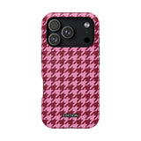 Raspberry Sorbet Houndstooth Case