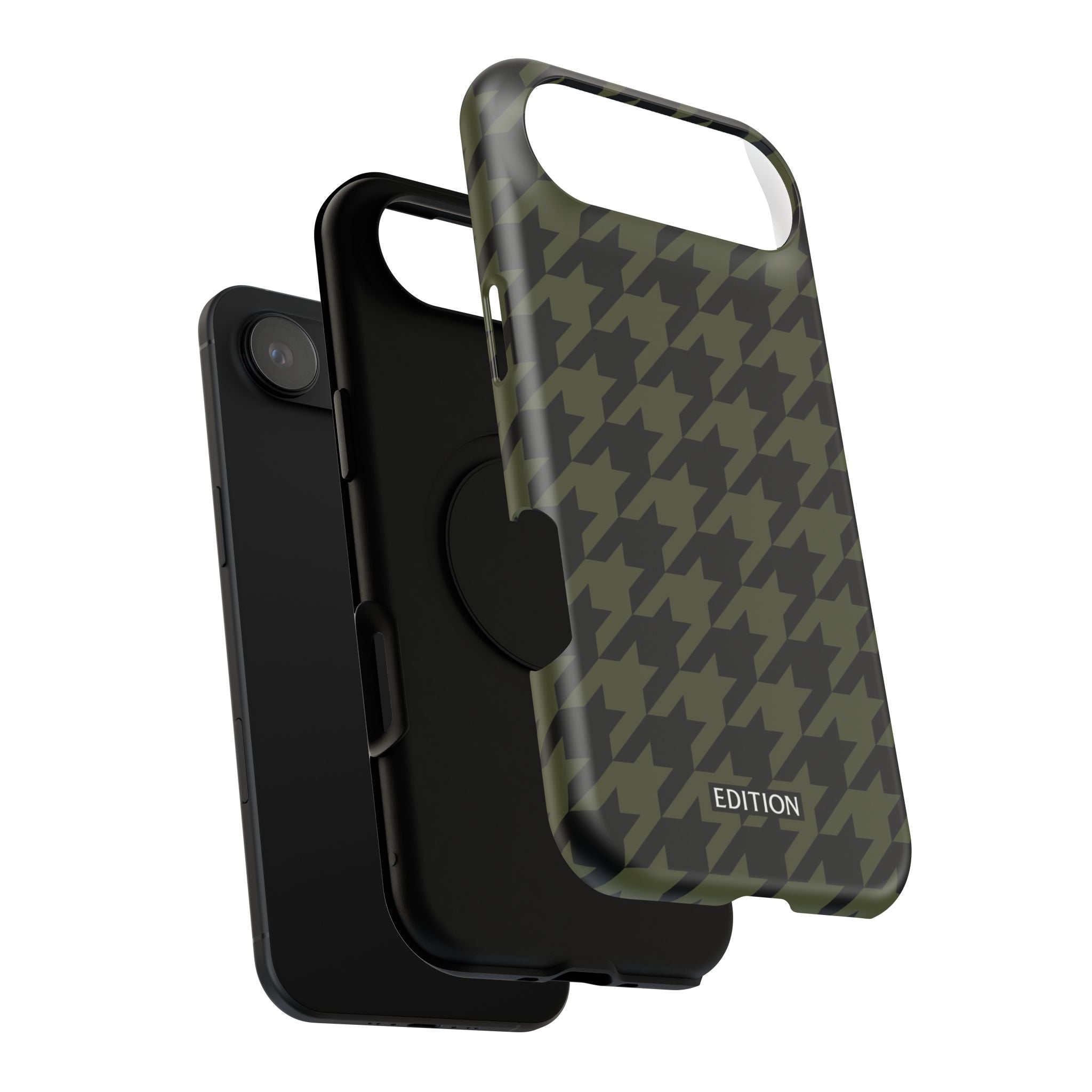 Army Green Houndstooth Case