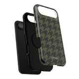 Army Green Houndstooth Case
