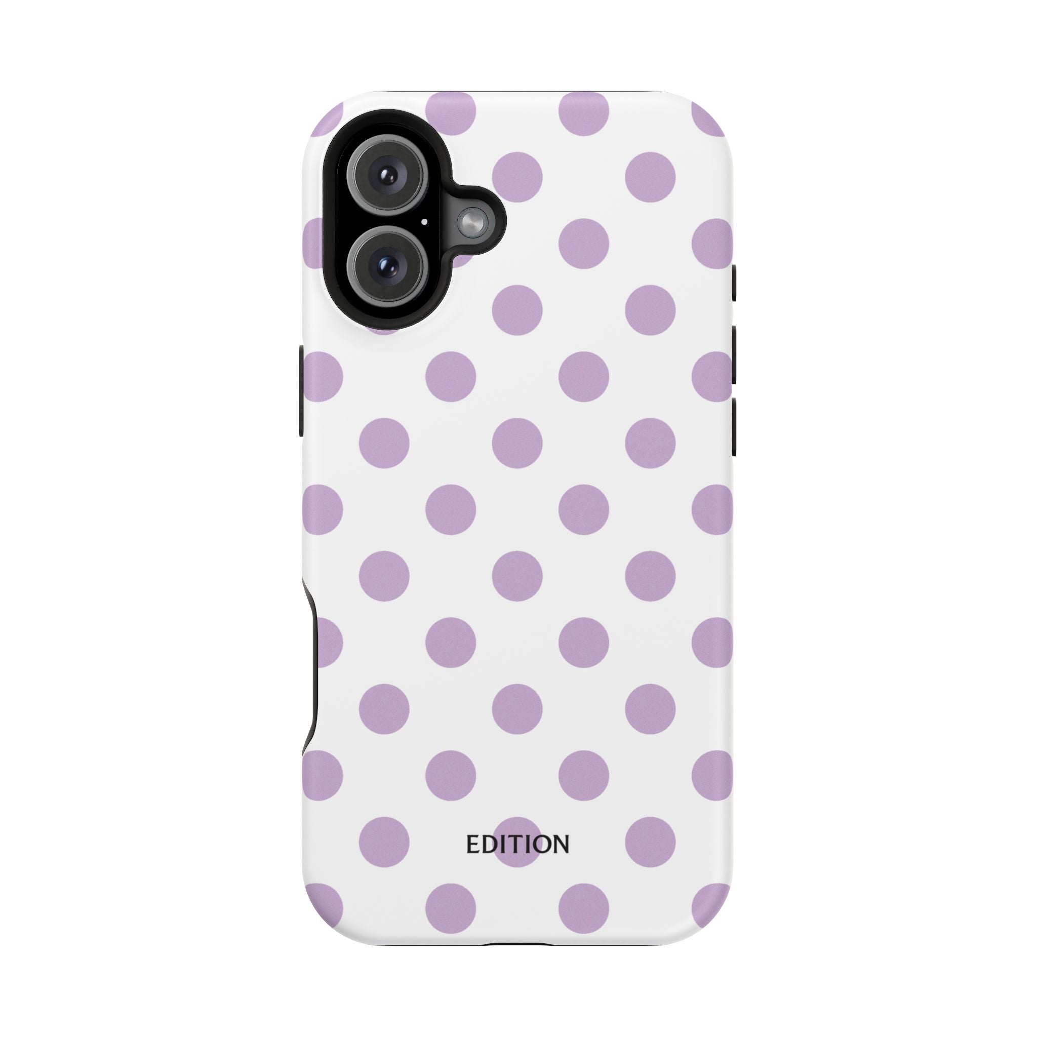 Purple and White Polka Dot Case