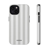Grey Beach Stripe Case