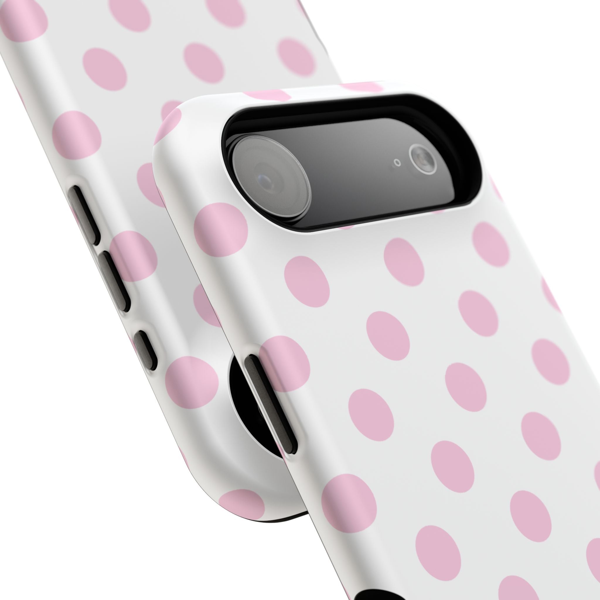 Pink and White Polka Dot Case
