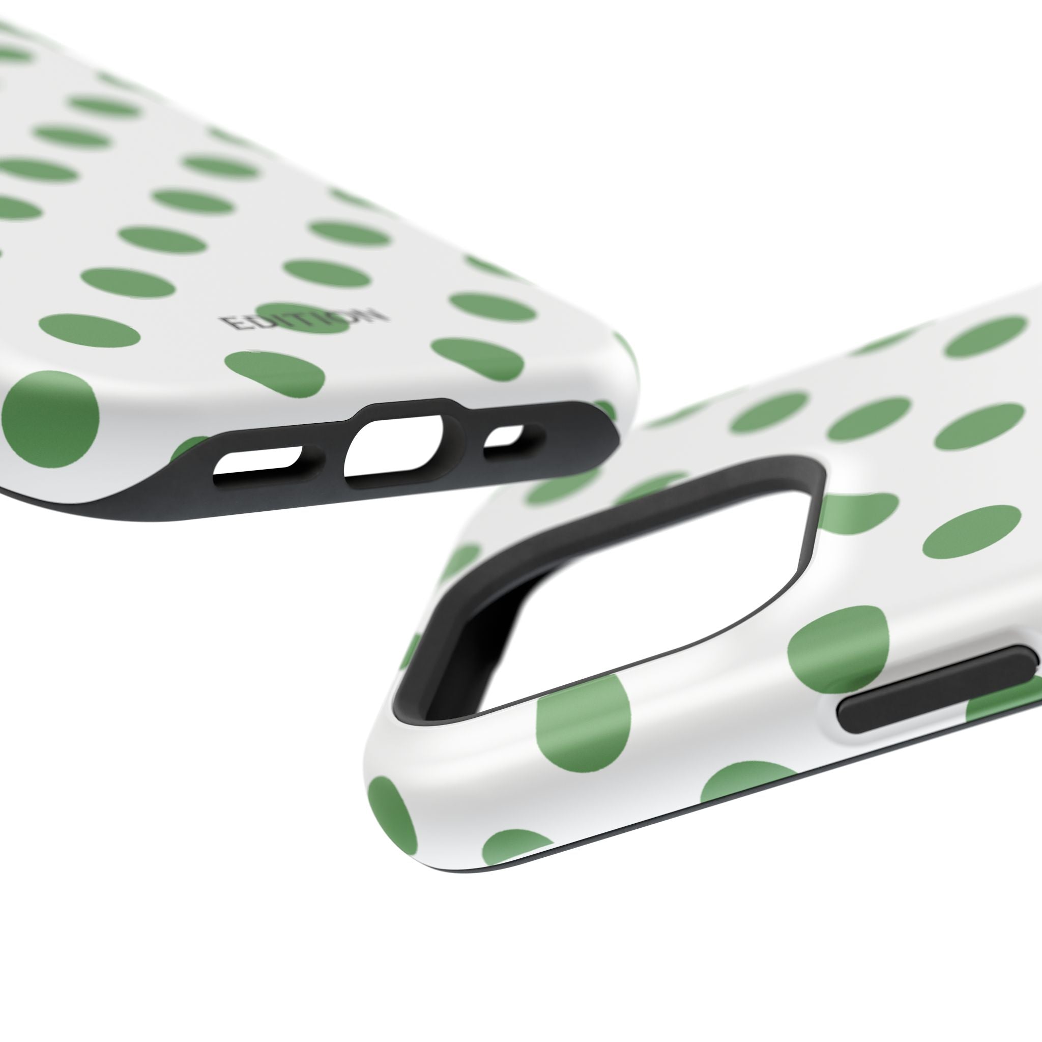 Green and White Polka Dot Case