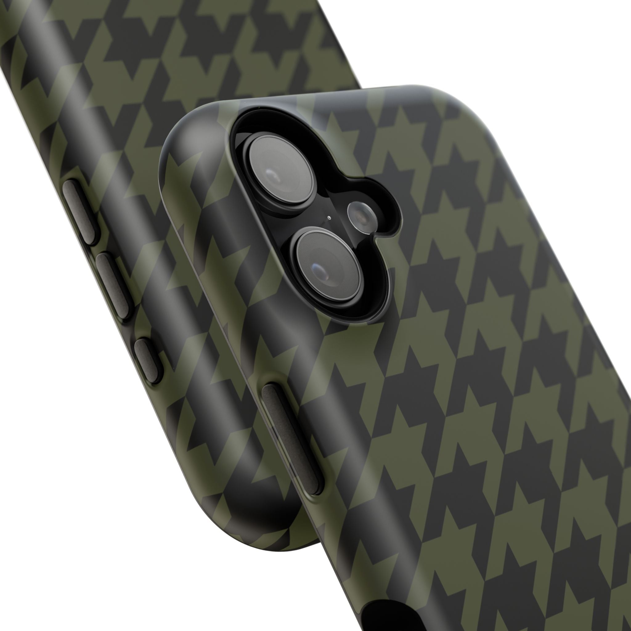 Army Green Houndstooth Case