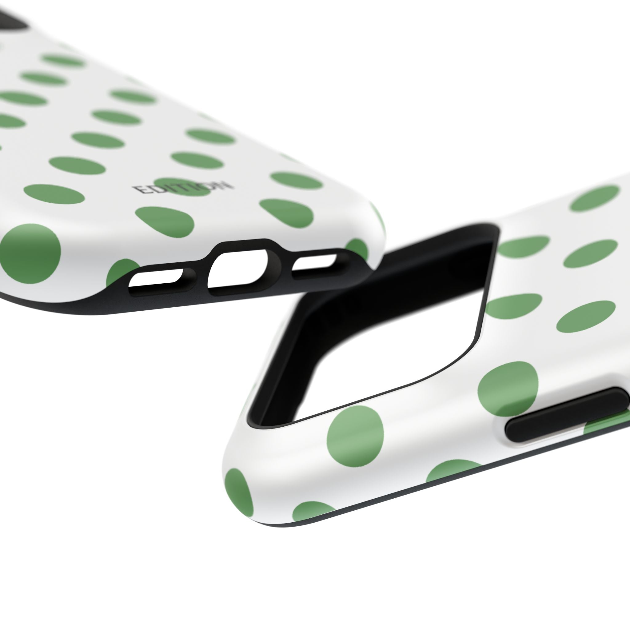 Green and White Polka Dot Case