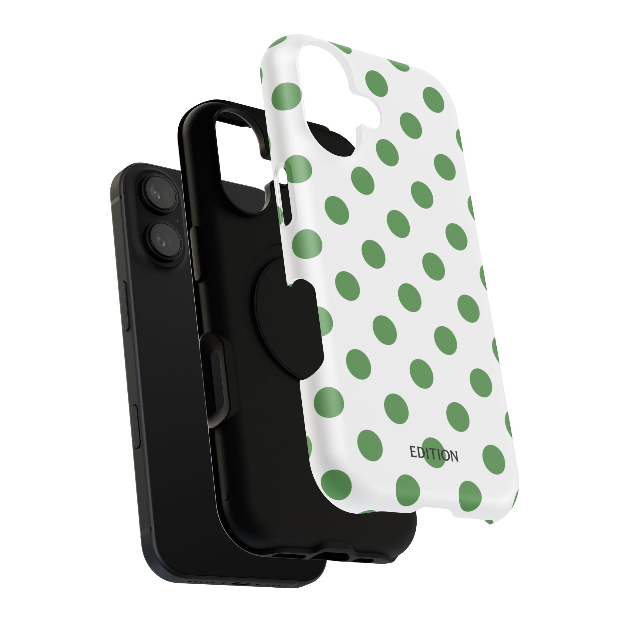 Green and White Polka Dot Case