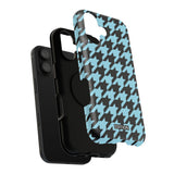 Baby Blue Houndstooth Case