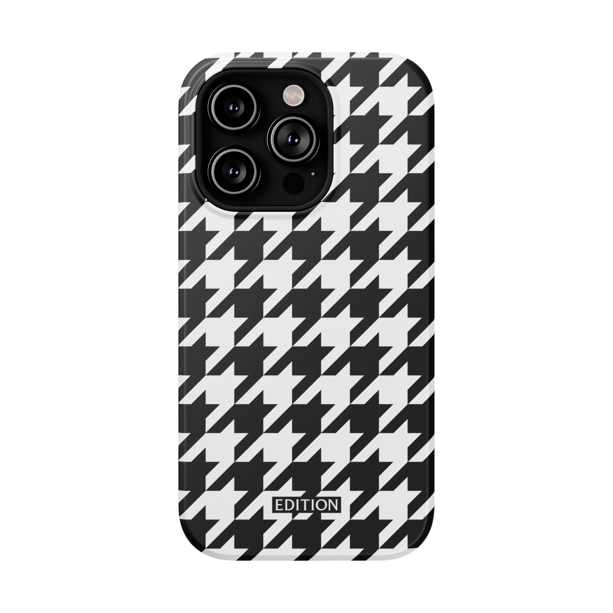 Black and White Houndstooth Case