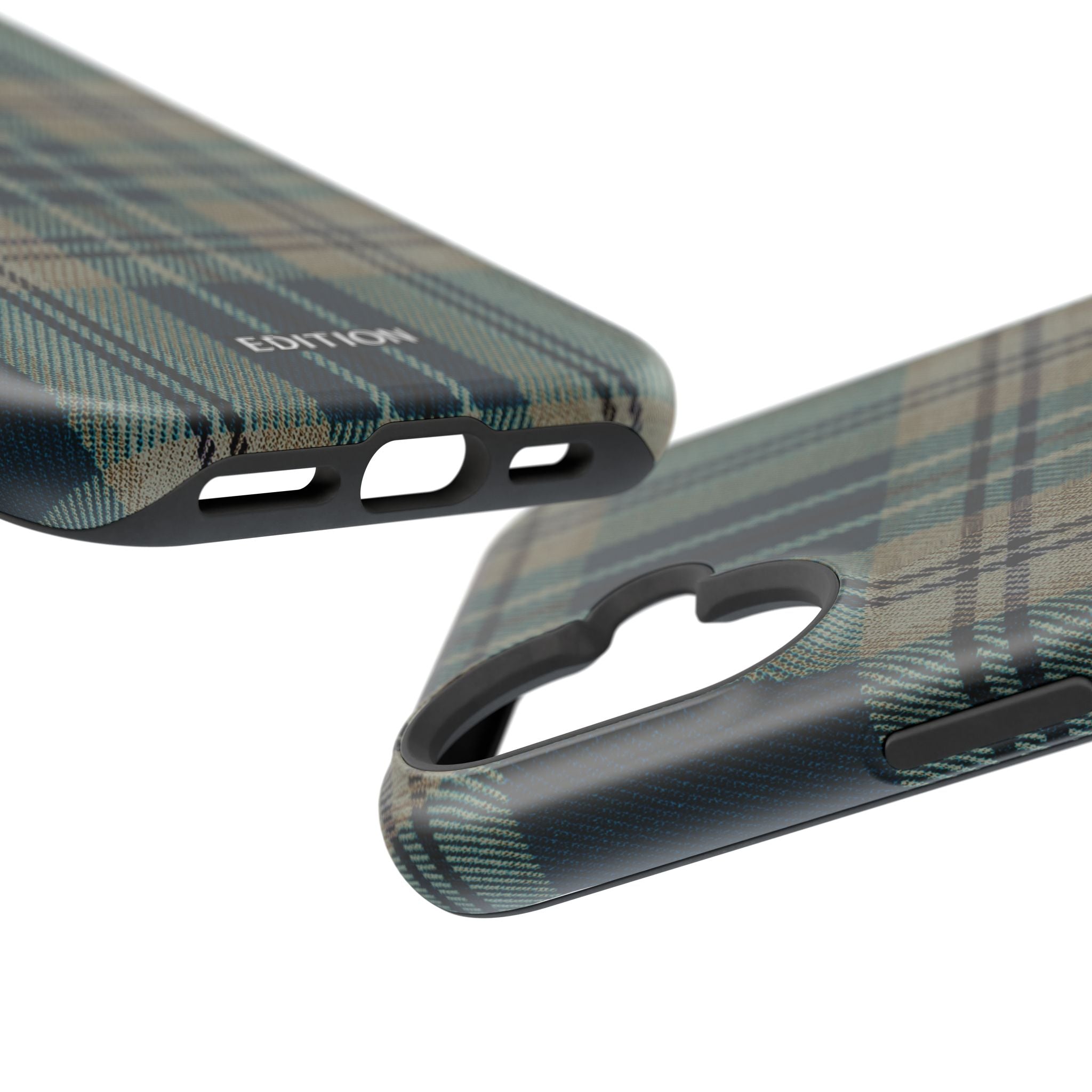 Green and Blue Plaid Case