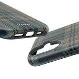 Green and Blue Plaid Case