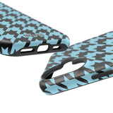 Baby Blue Houndstooth Case