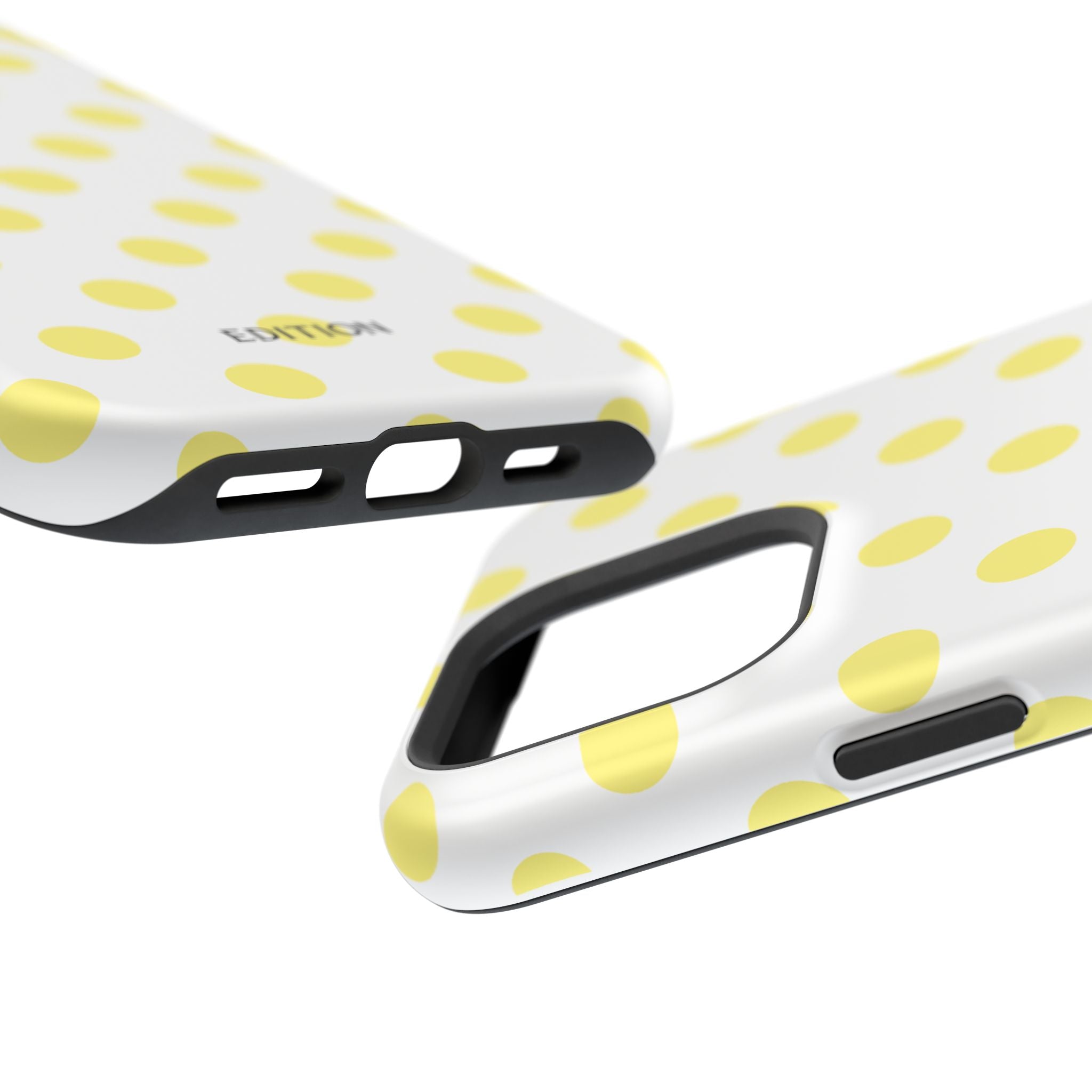 Yellow and White Polka Dot Case