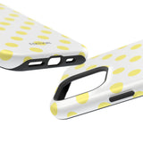 Yellow and White Polka Dot Case