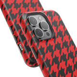 Red Houndstooth Case