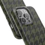 Army Green Houndstooth Case