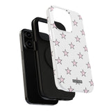 Pink and White Star Case