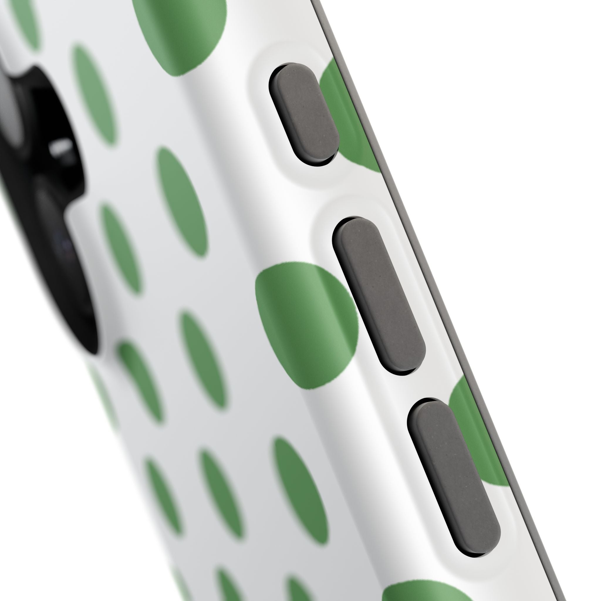 Green and White Polka Dot Case
