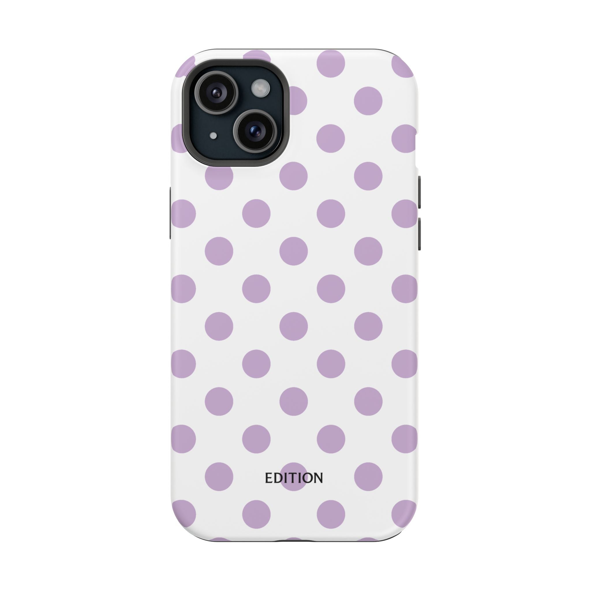 Purple and White Polka Dot Case
