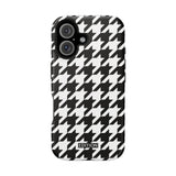 Black and White Houndstooth Case