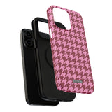 Raspberry Sorbet Houndstooth Case