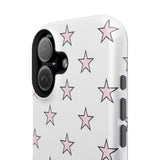 Pink and White Star Case