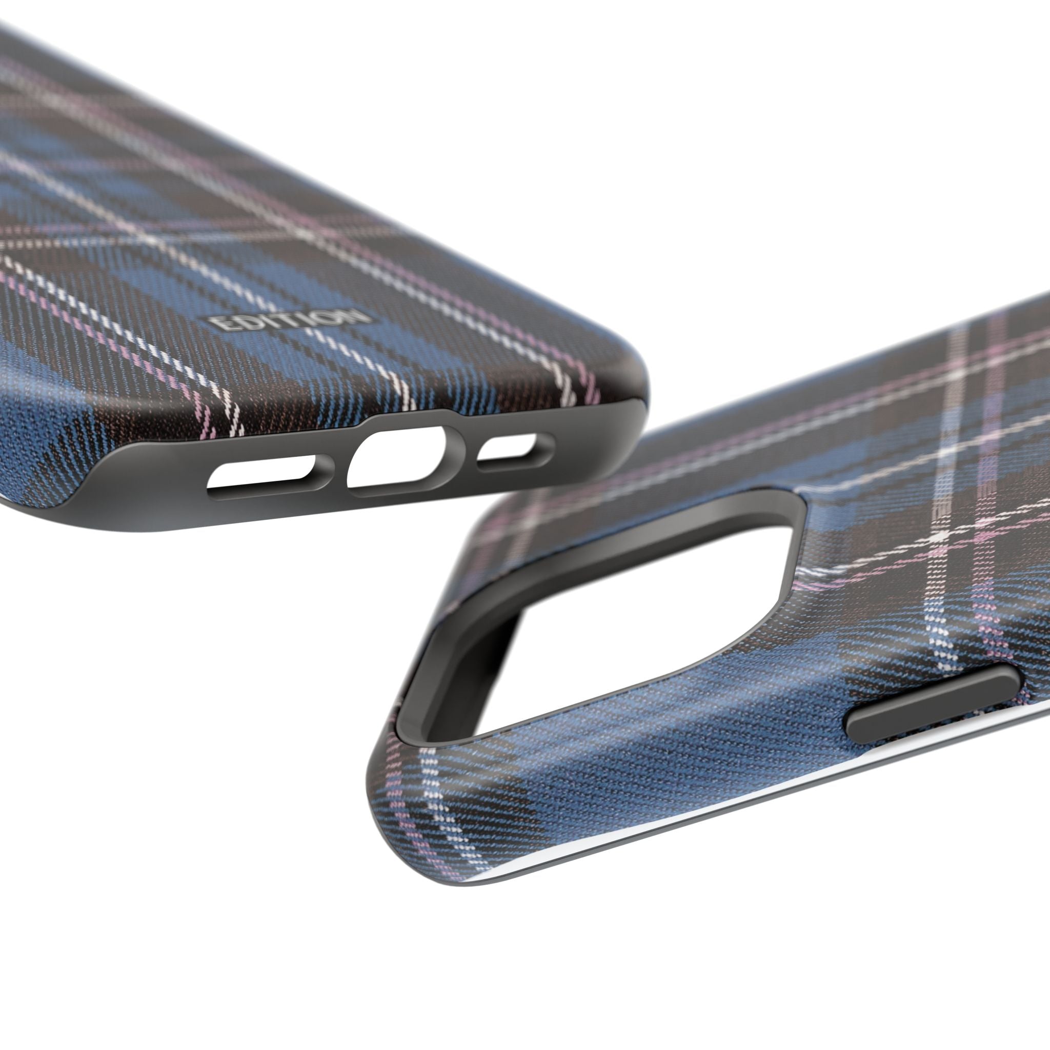 Blue and Pink Plaid Case