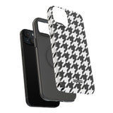 Black and White Houndstooth Case
