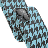 Baby Blue Houndstooth Case
