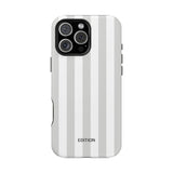 Grey Beach Stripe Case