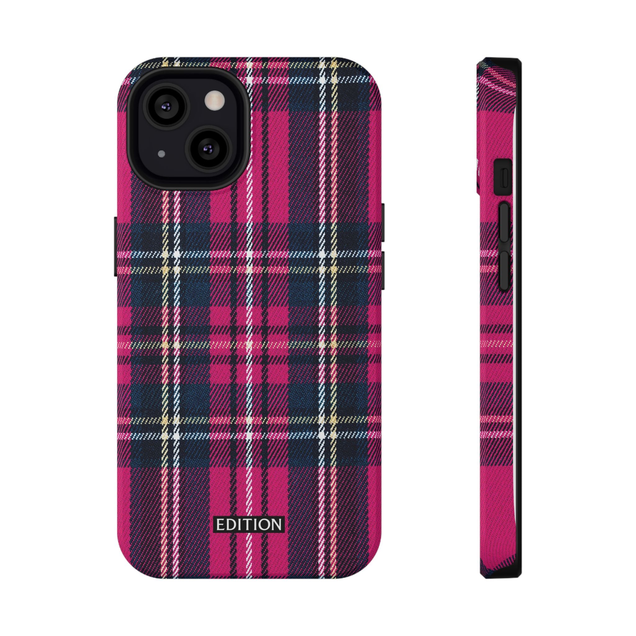 Hot Pink and Navy Plaid Case